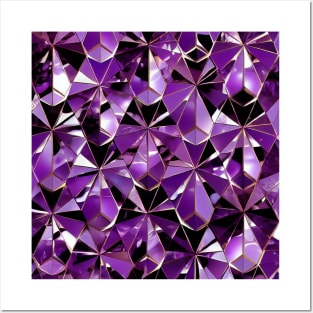 Purple Amethysts Posters and Art